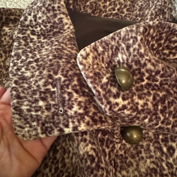Velvet jacket by Talbots in subtle leopard print. Very pretty - Picture 7 of 8